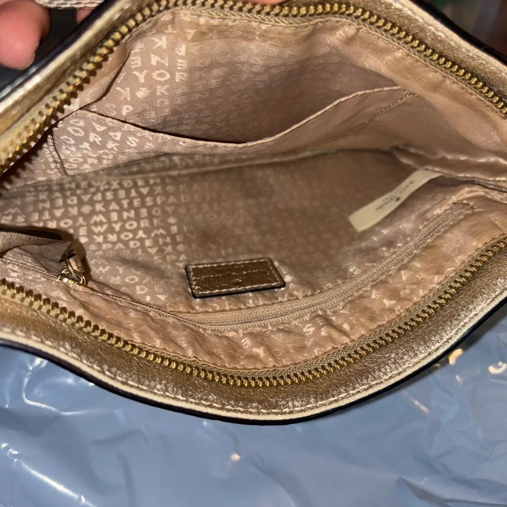 Kate Spade Gold Crossbody Bag